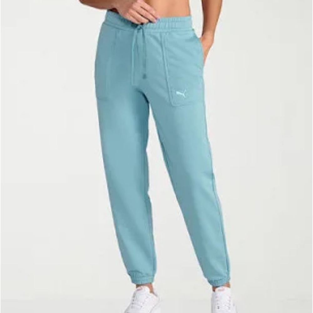 PUMA Womens Stretch Fabric Mid Rise Active Jogger Pant